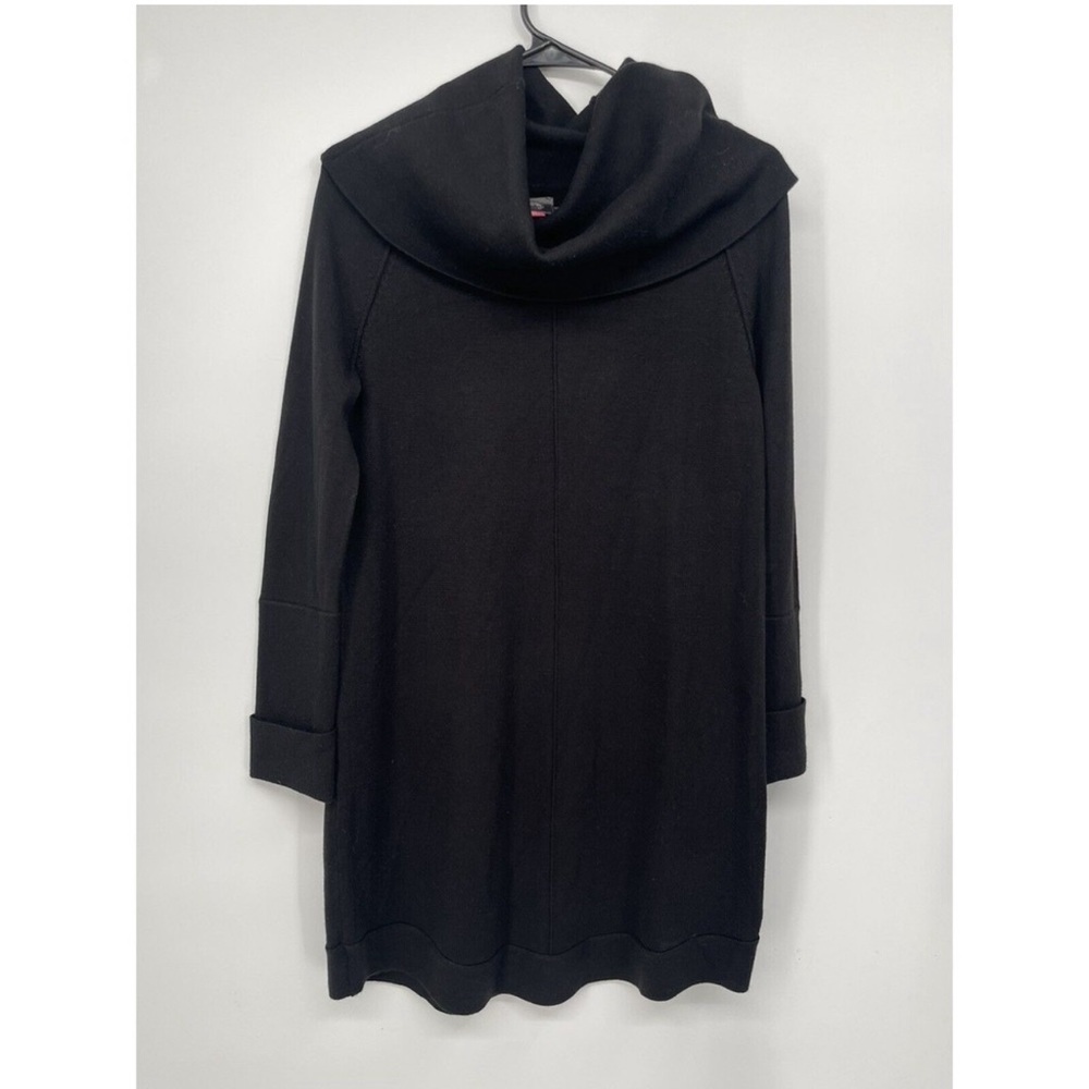 Vince Camuto‎ Women's Size S Black Long Sleeve Cowl Neck Sweater Dress